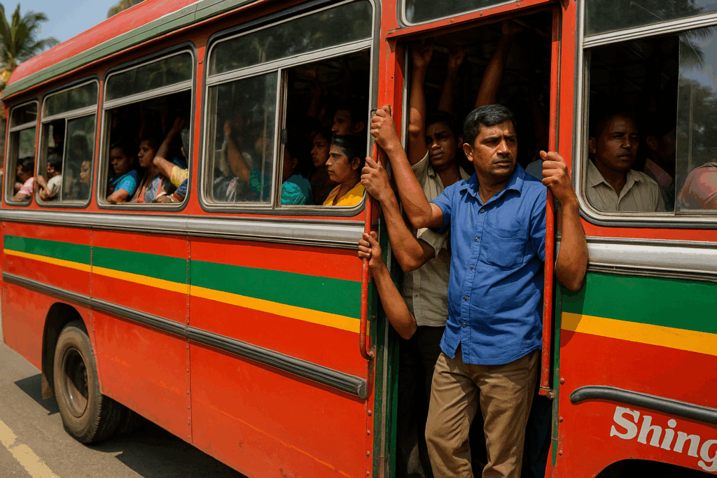 crowded bus