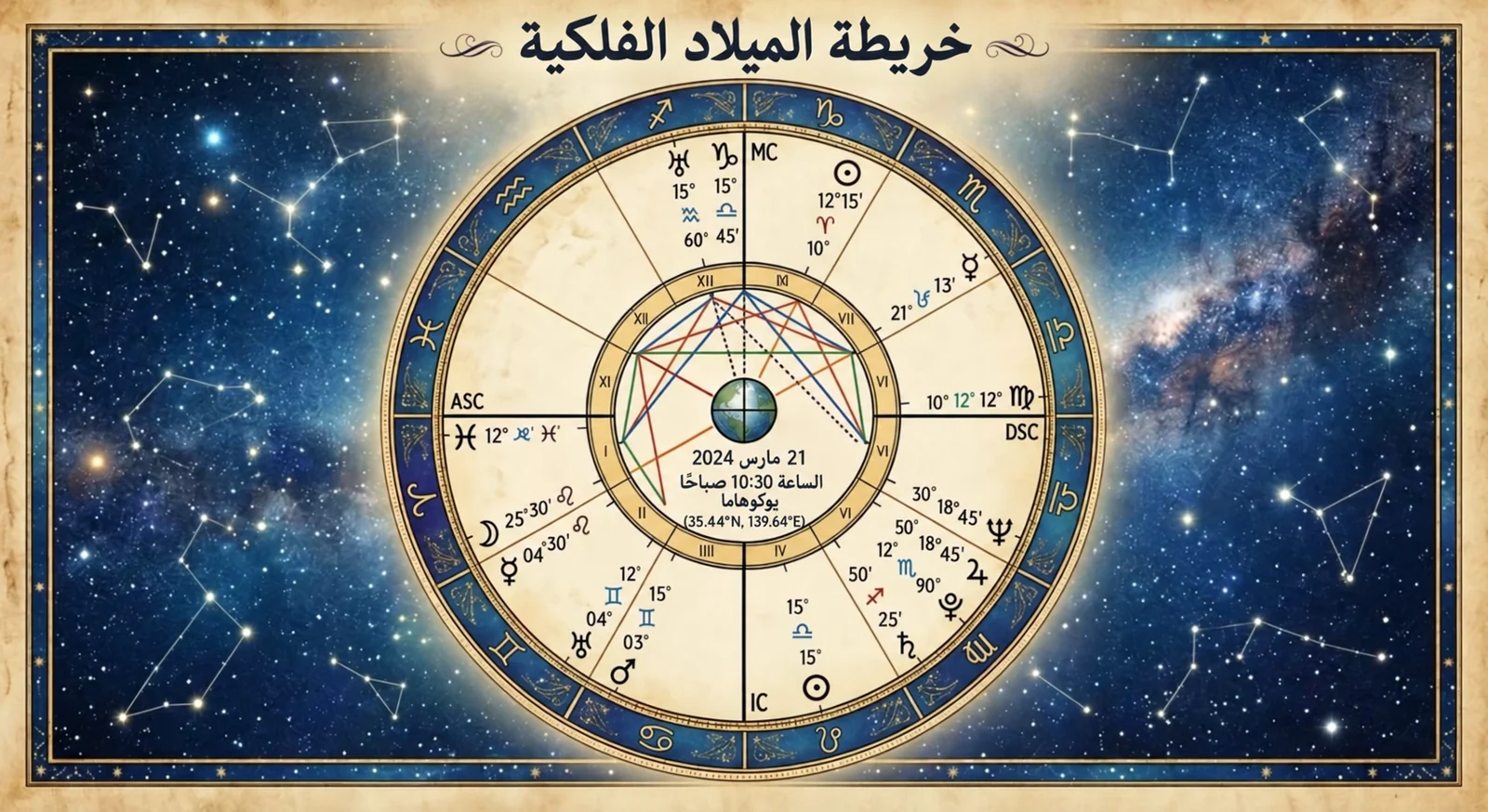الأبراج الفلكية عند الولادة