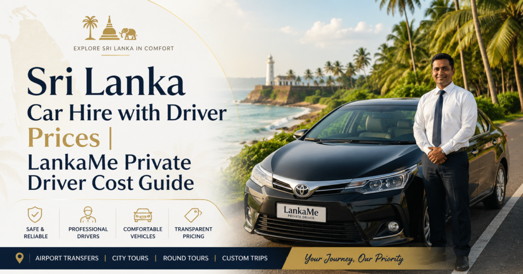 Preise für Mietwagen mit Fahrer in Sri Lanka | LankaMe Kostenübersicht