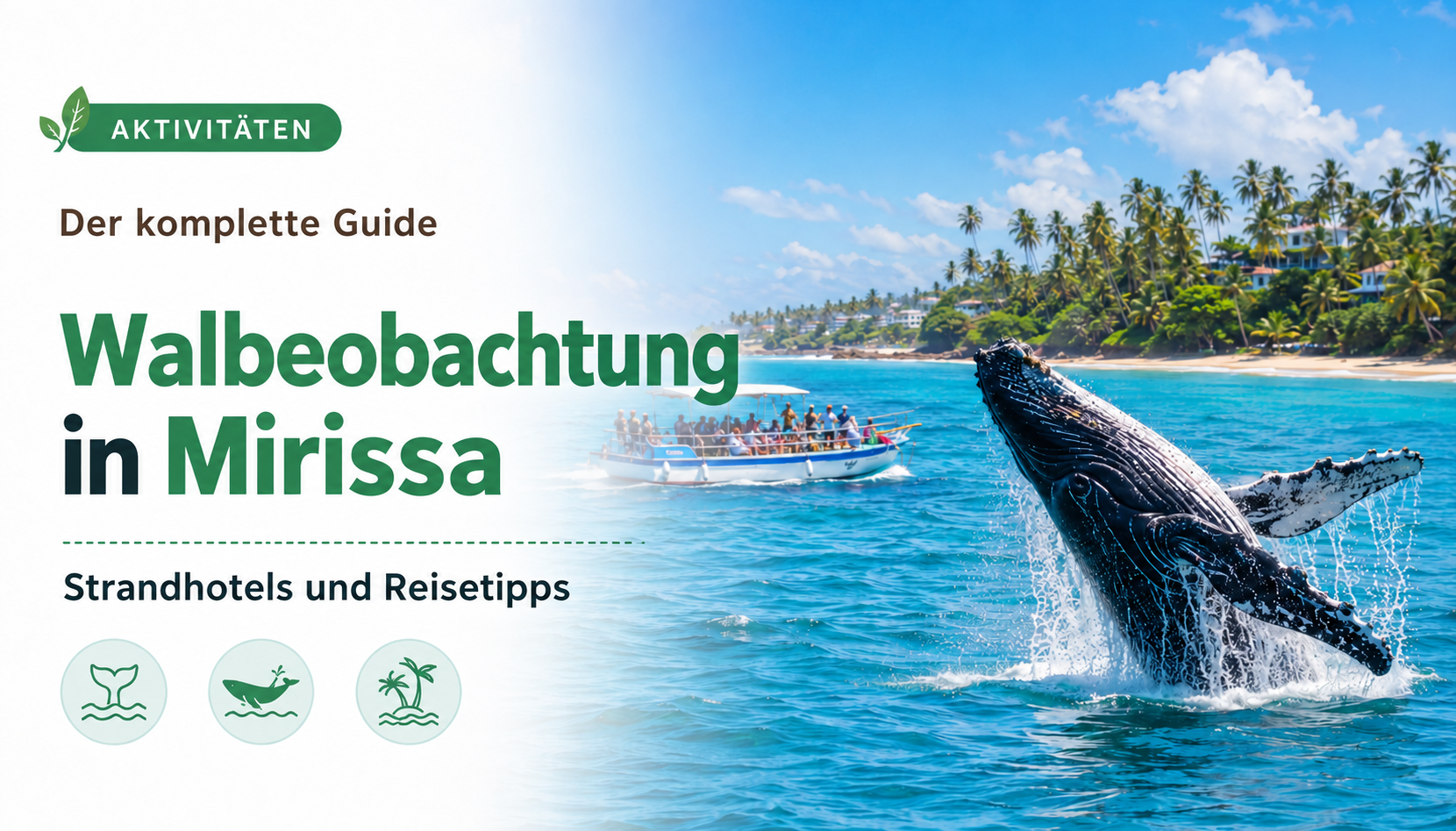 Walbeobachtung in Sri Lanka: Touren, Preise und Strandhotels in Mirissa