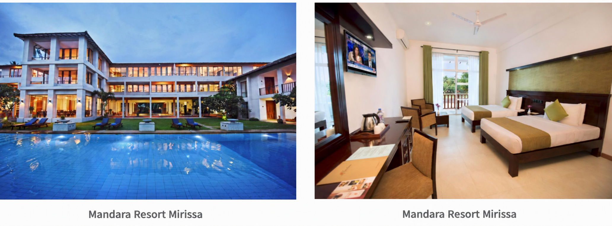 Mandara Resort Mirissa: Pool und Zimmer