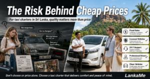 Los riesgos ocultos de contratar un coche con conductor barato en Sri Lanka