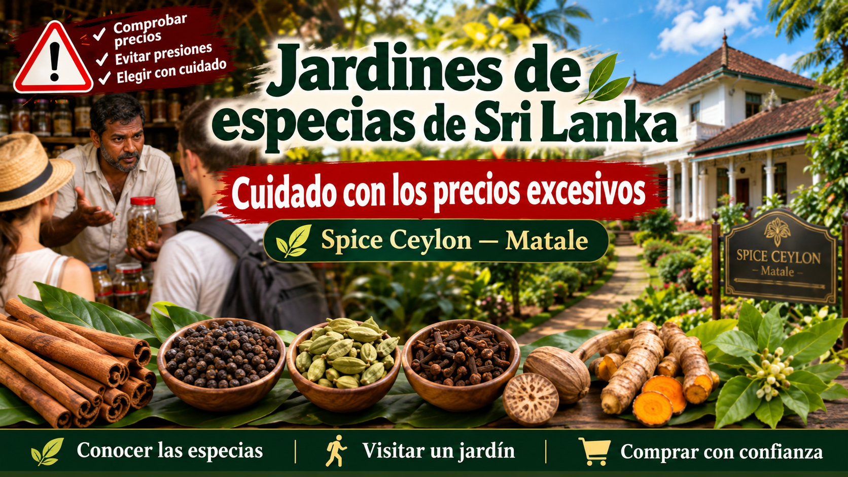 Consejos LankaMe para visitar un jardín de especias