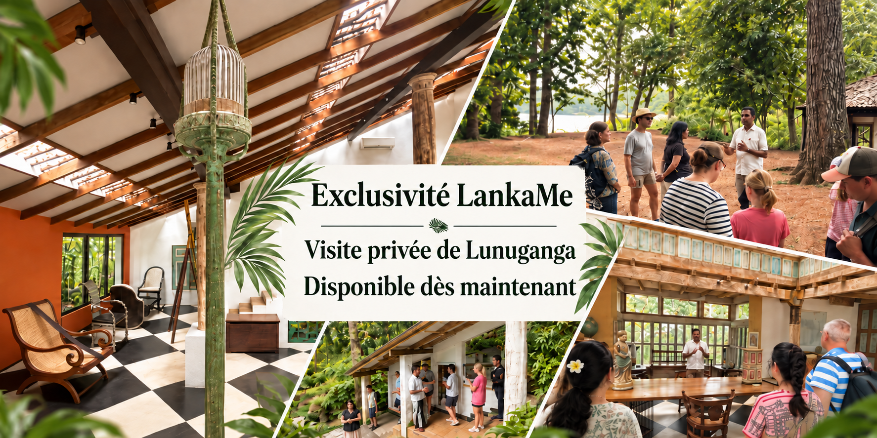 Visite privée de Lunuganga avec LankaMe, jardin de Geoffrey Bawa à Bentota
