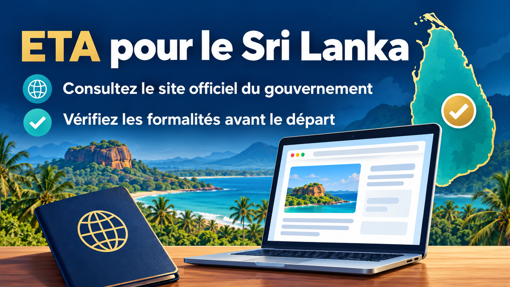 Site officiel de demande d’ETA pour le Sri Lanka