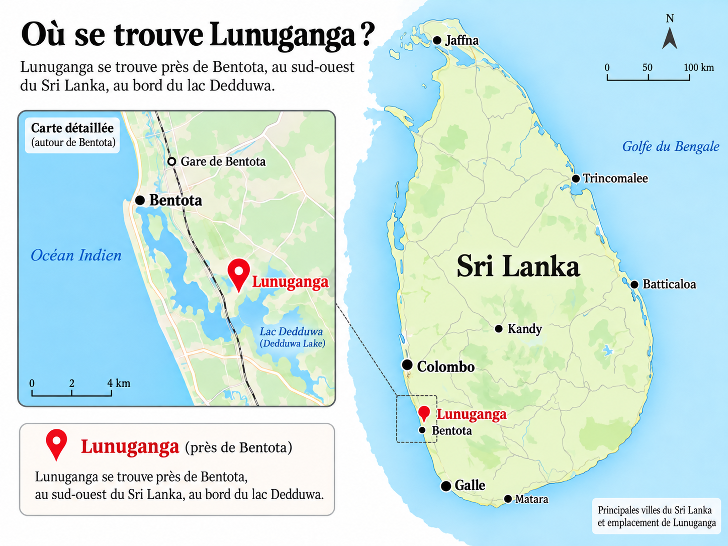 Lunuganga près de Bentota, sur la côte sud-ouest du Sri Lanka.