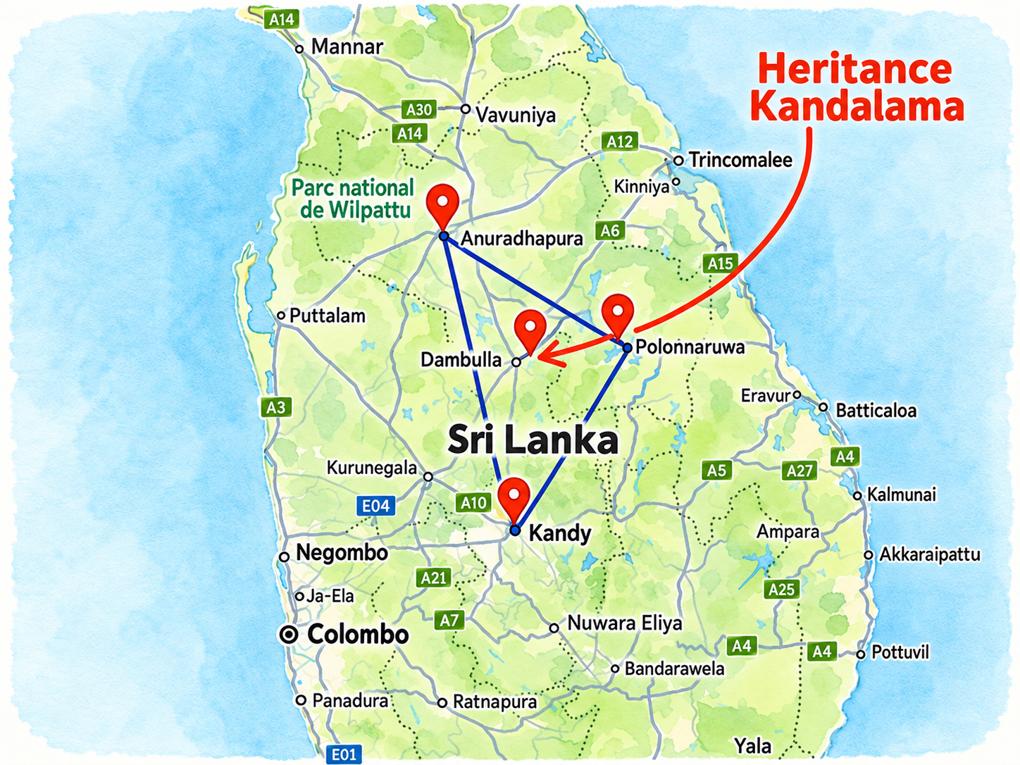 Emplacement de — Heritance Kandalama