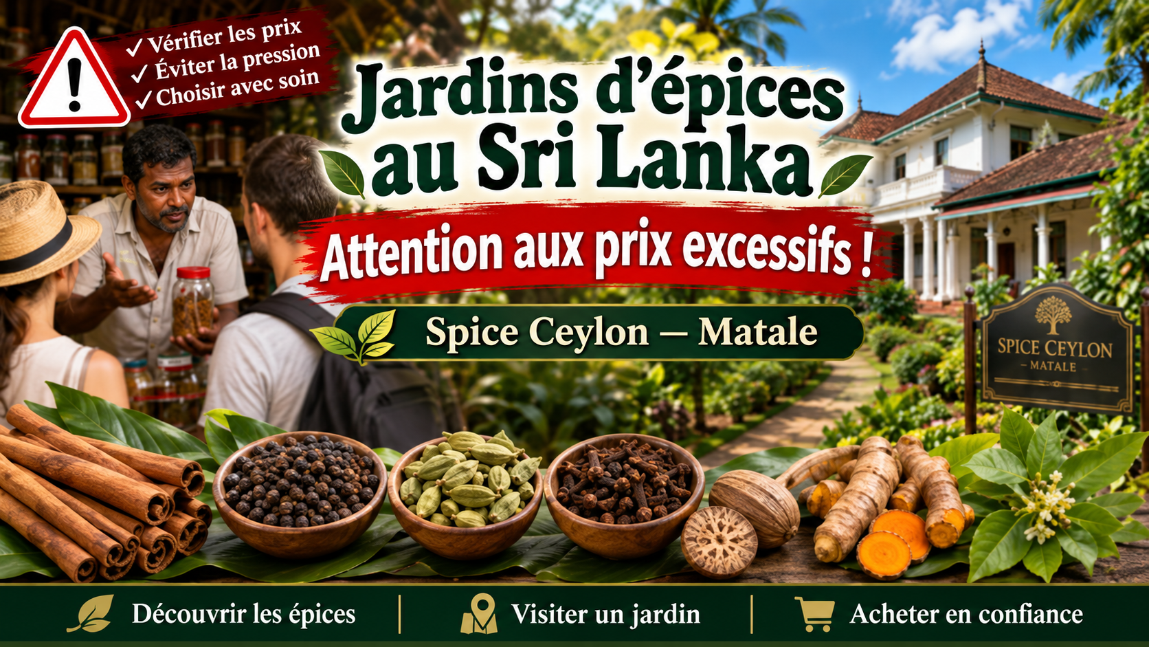 Les conseils LankaMe pour visiter un jardin d’épices