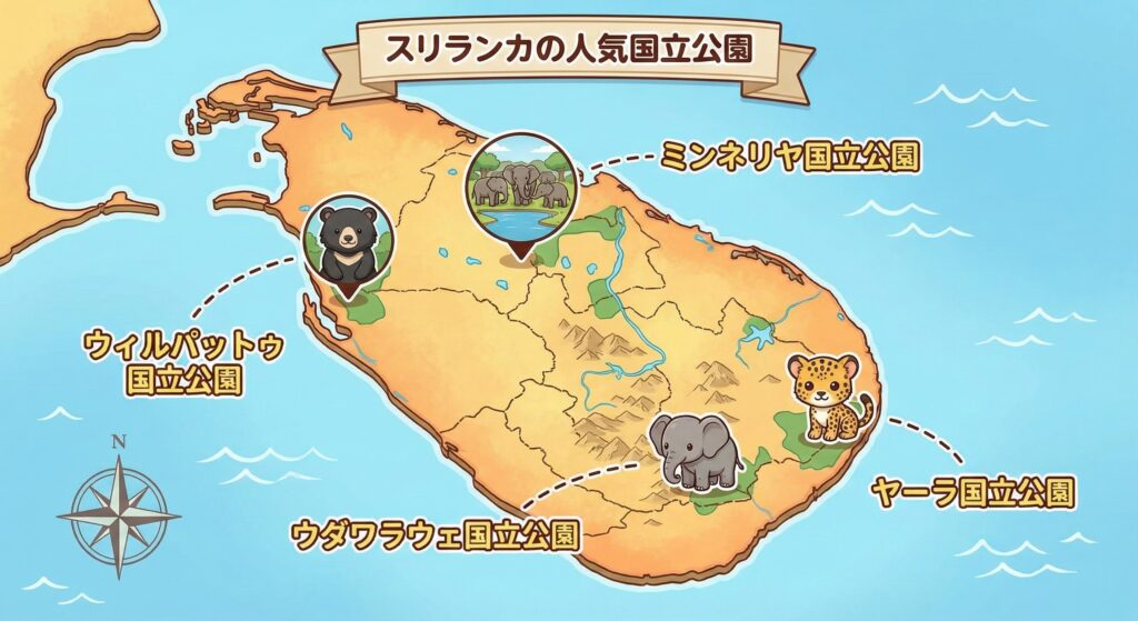 スリランカのおすすめの国立公園