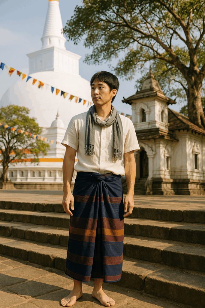 腰に巻く布(サロン)やショール