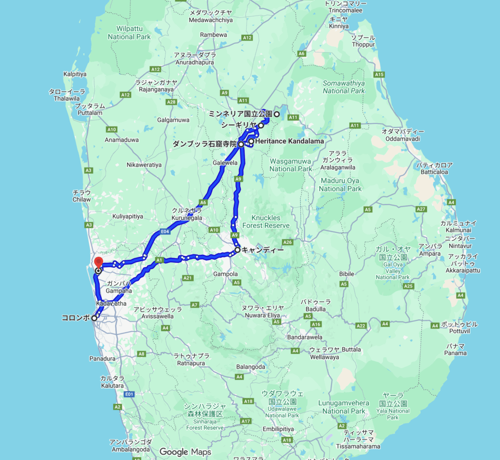 3泊4日の近郊プレミアムのモデルコース①