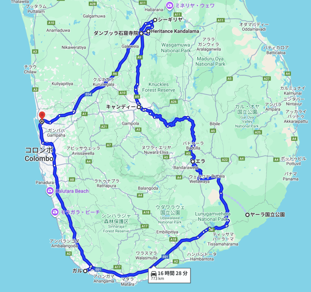 世界遺産、紅茶列車、サファリを満喫するコース