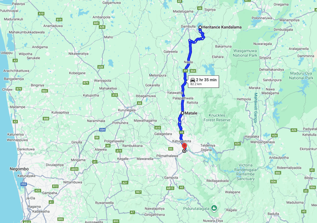 シーギリヤからキャンディ