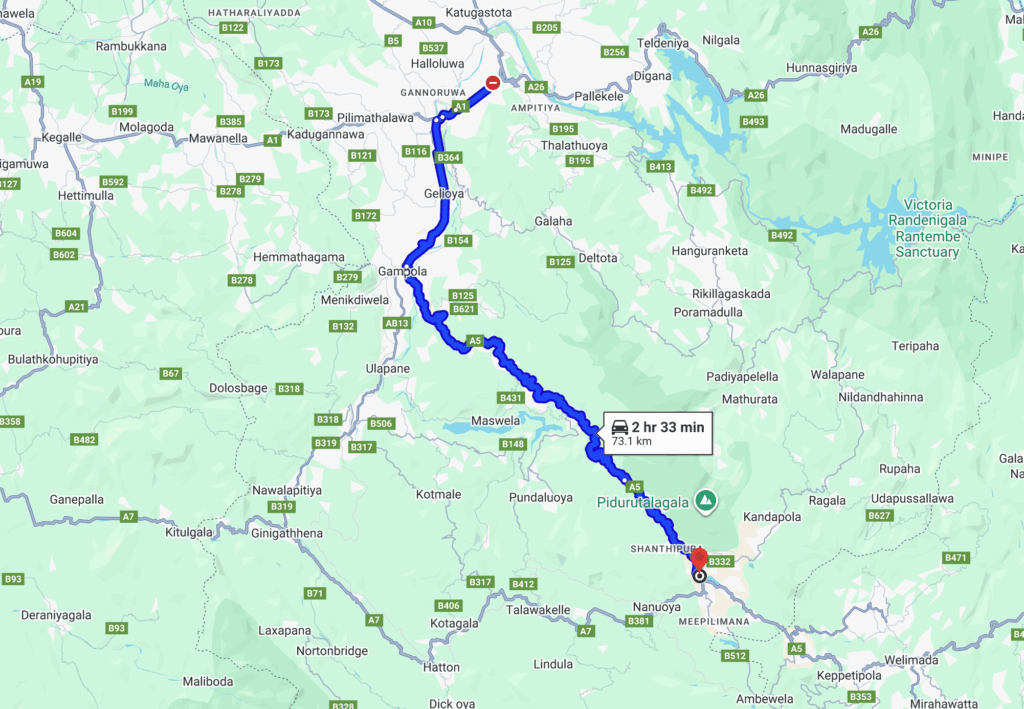 キャンディからヌワラエリヤ