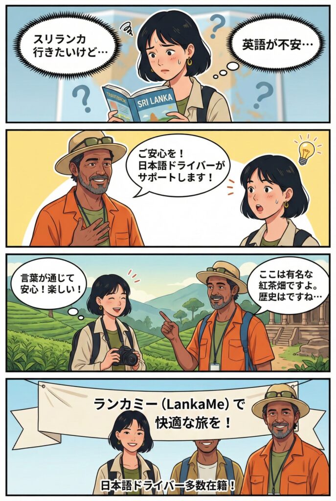 ランカミーなら日本語ドライバーが快適に旅行者をサポート