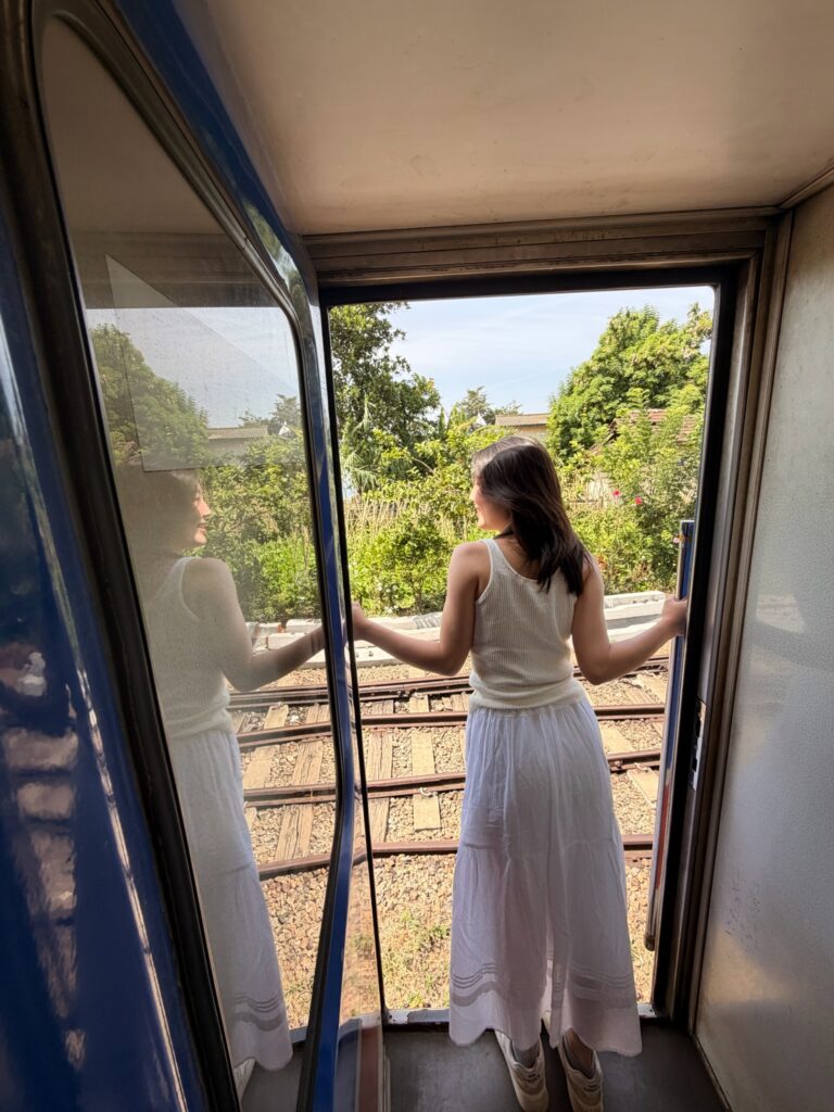 紅茶列車の中からの景色