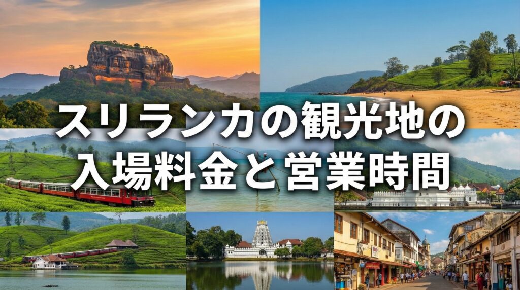 スリランカの観光地の入場料金と営業時間