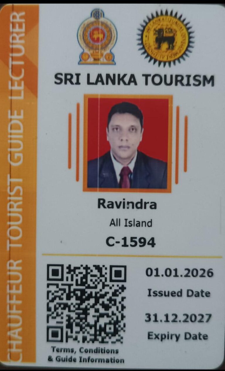 Ravi Chauffeur guide license card