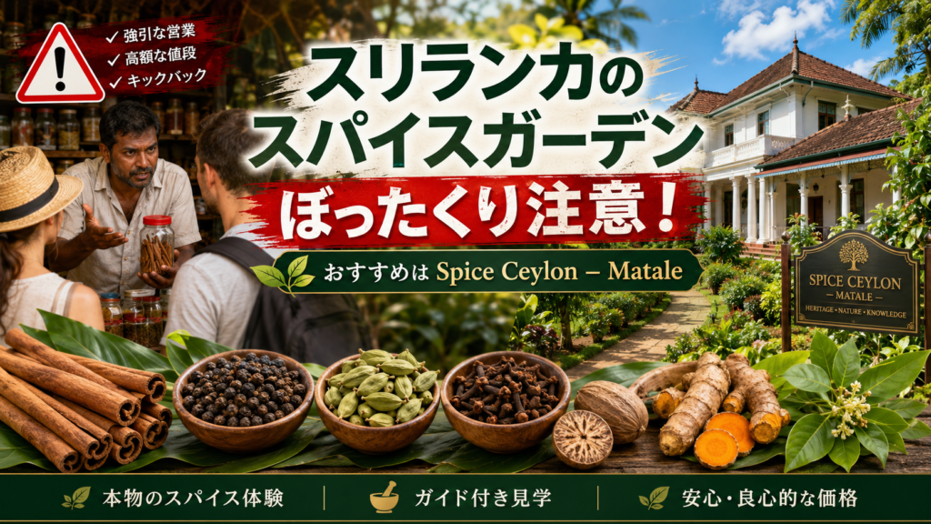 スリランカのスパイスガーデンに訪れる前に必読