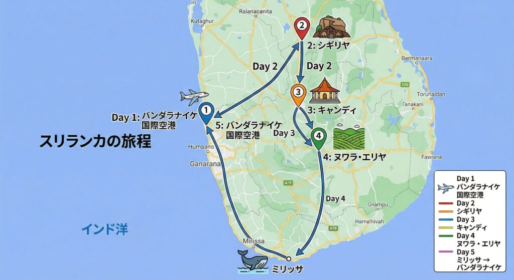 周遊しながらスポットでアーユルヴェーダを楽しむモデルコース