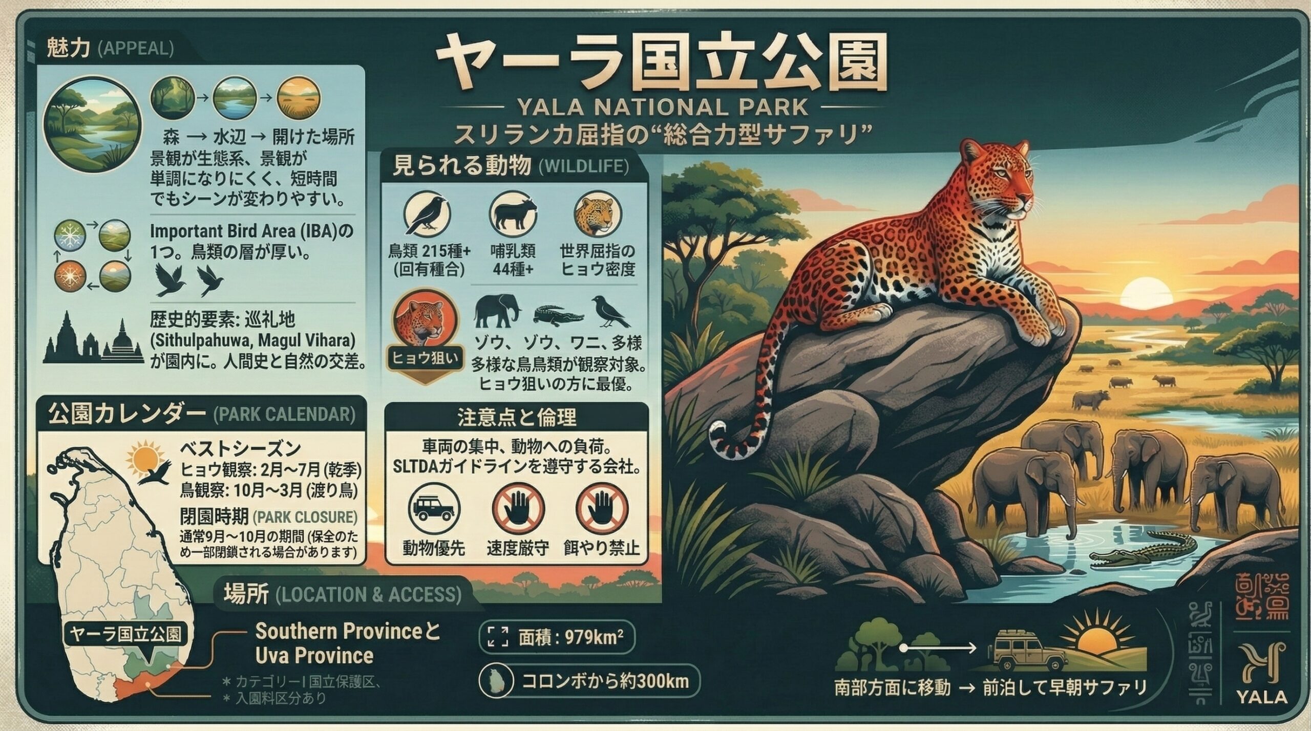 ヤーラ国立公園の魅力