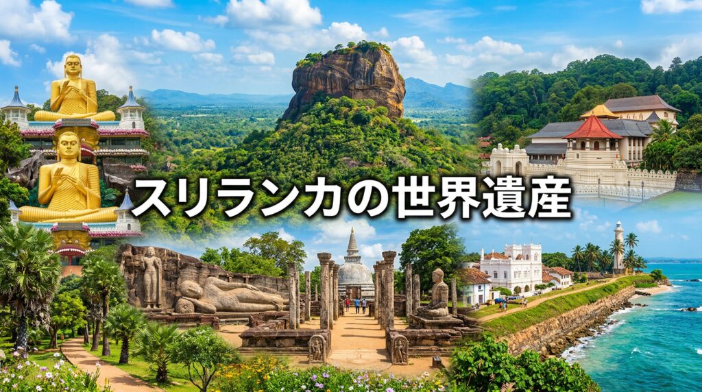 スリランカの8つの世界遺産を地図上で一覧にしてわかりやすく紹介！