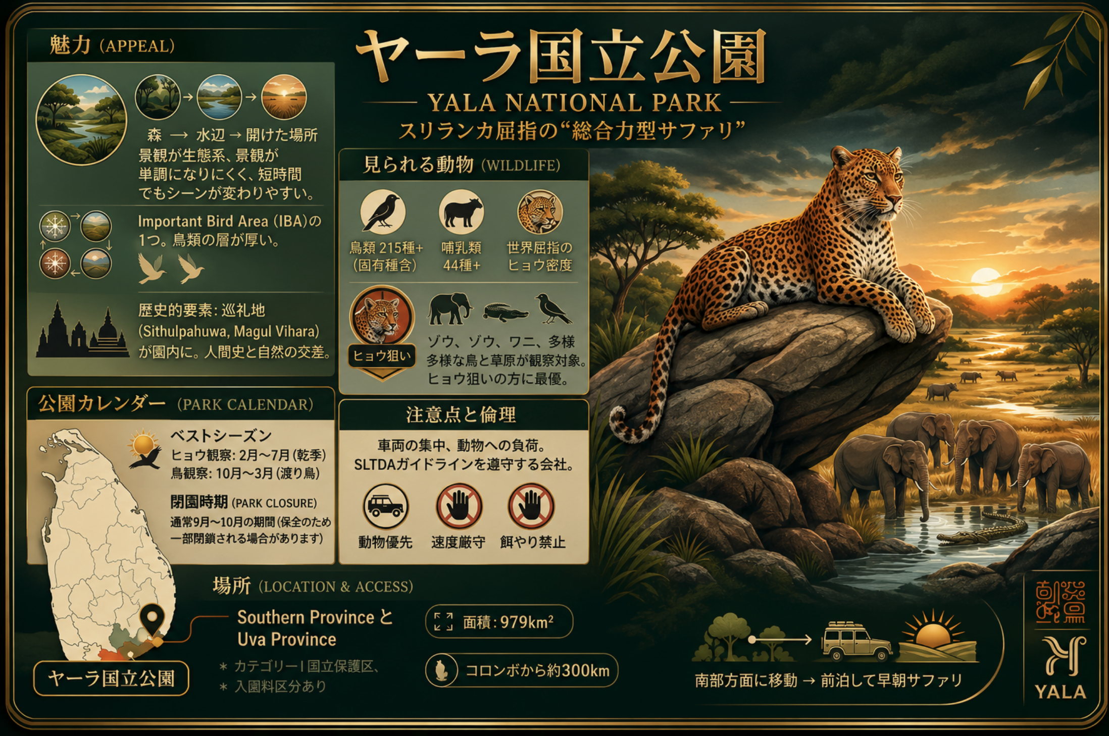 ヤーラ国立公園の魅力