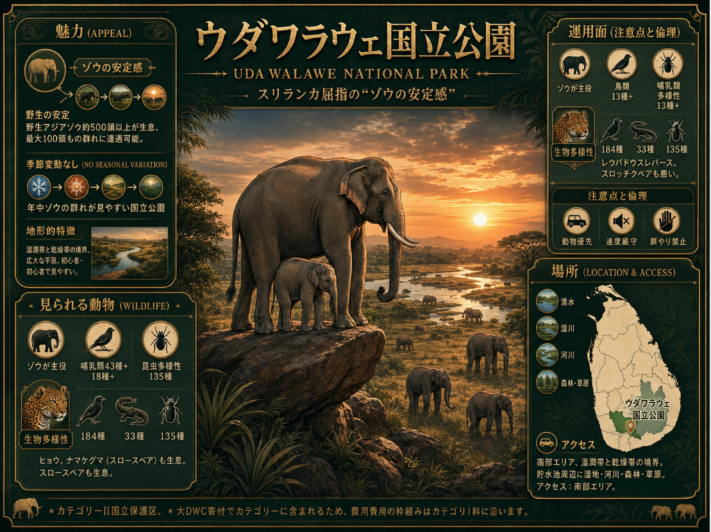 ウダワラウェ国立公園の魅力