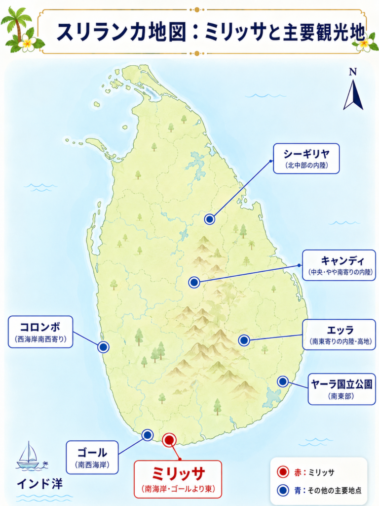 ミリッサの位置