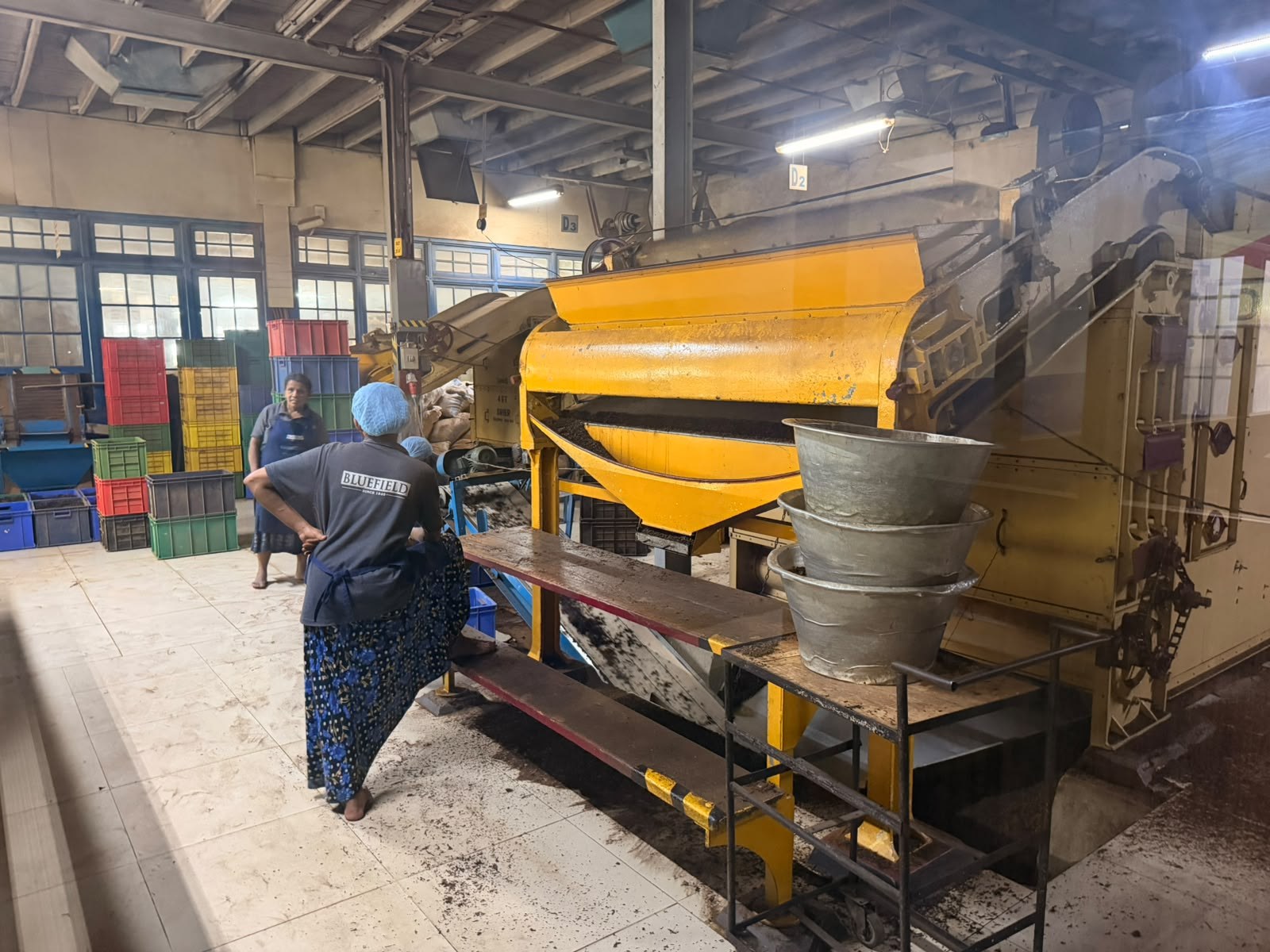 ブルーフィールド紅茶工場の製茶機械