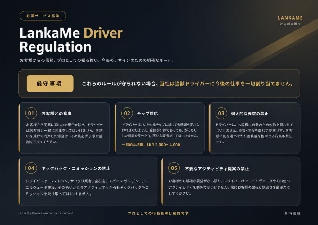 ランカミーのドライバー規則