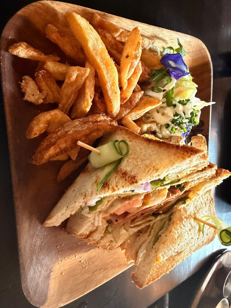 Cafe chilのハンバーガー