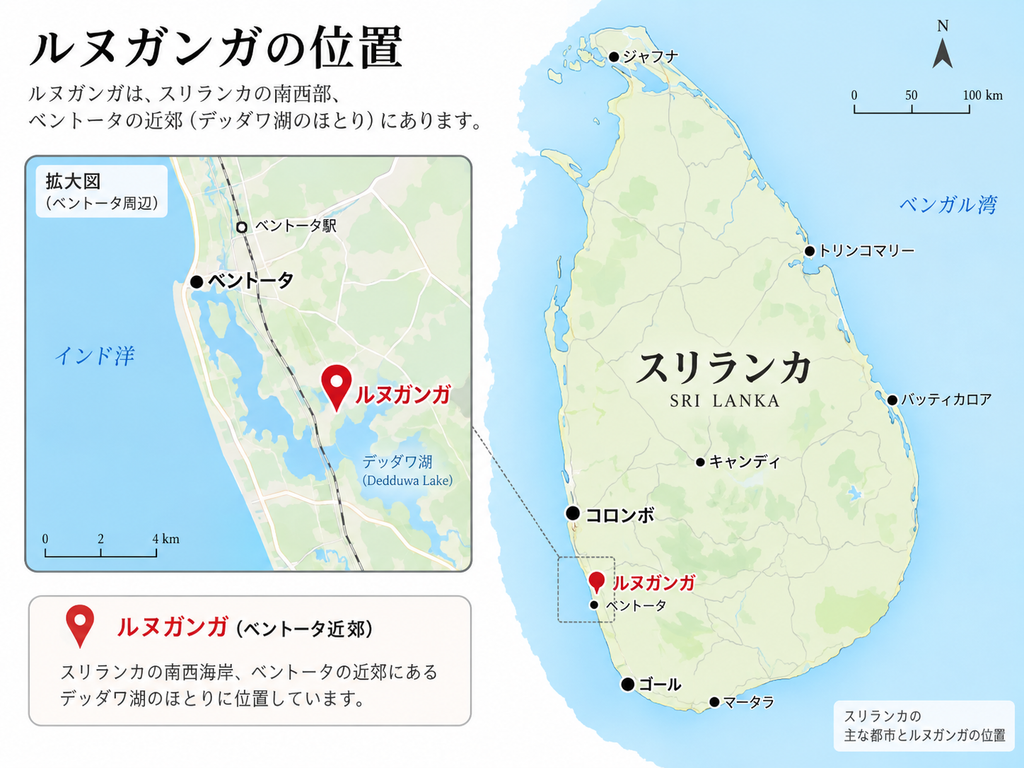 ルヌガンがの位置