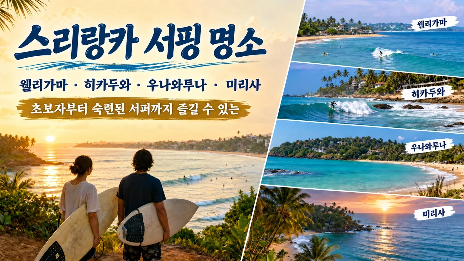 스리랑카의 서핑 명소
