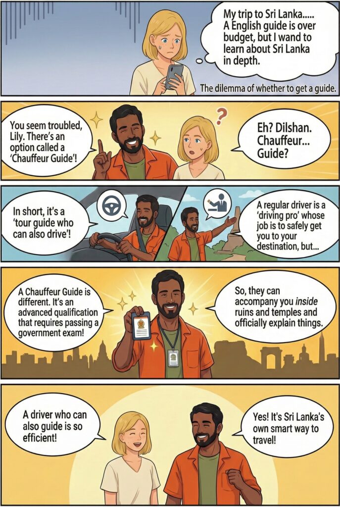 A chauffeur-guide as an option