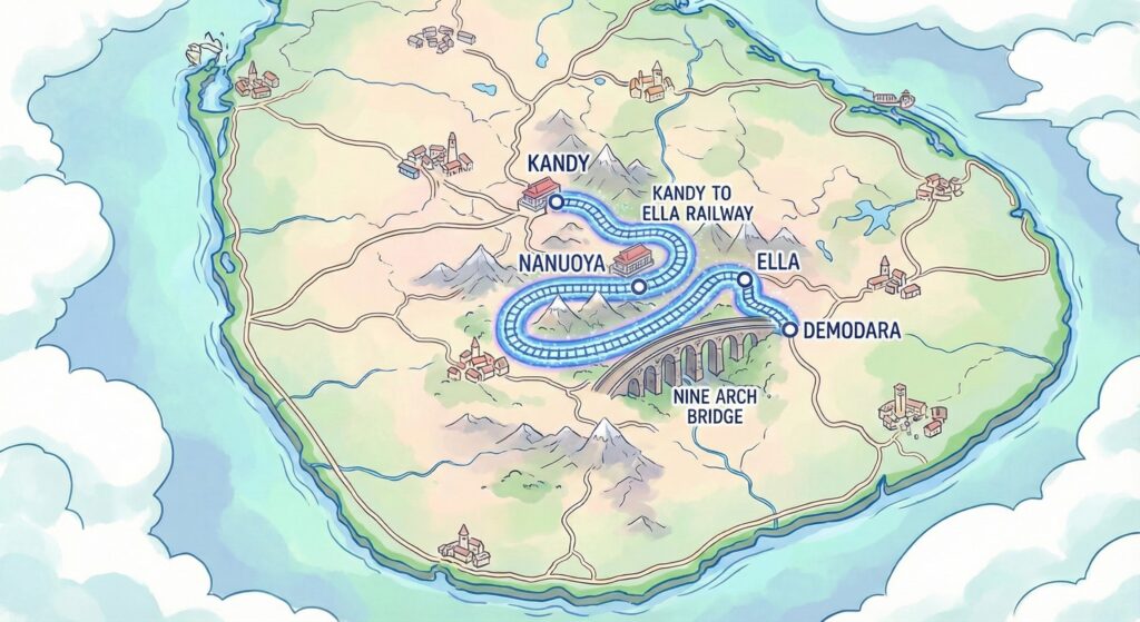 Best view point from Nanuoya to Ella