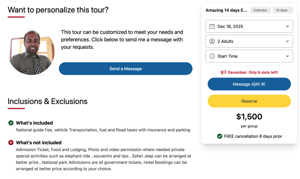 GowithGuide 14day tour plan