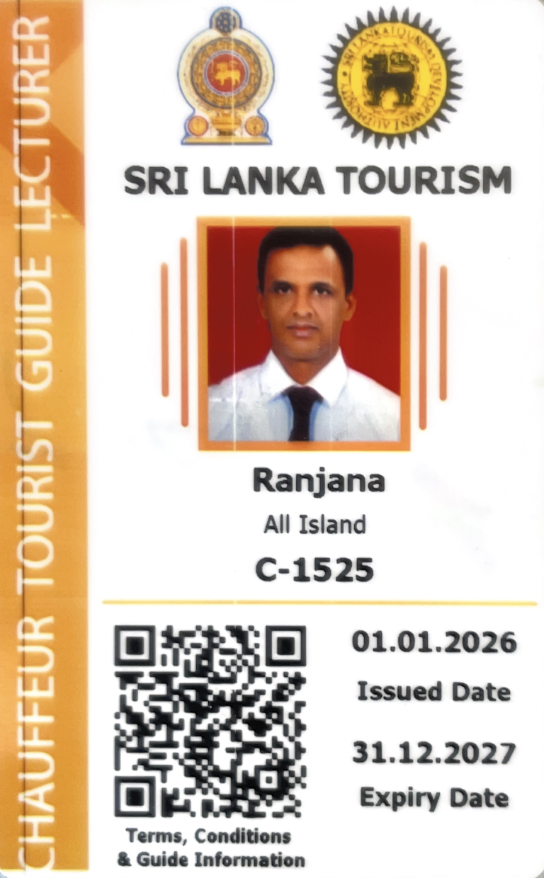 Ranjana Chauffeur guide license card