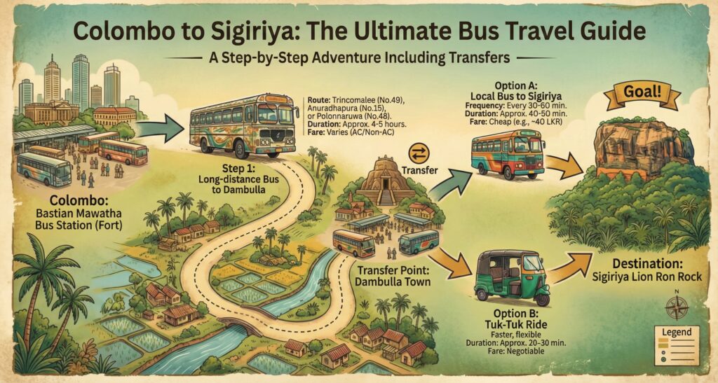 Colombo to Siigiriya
