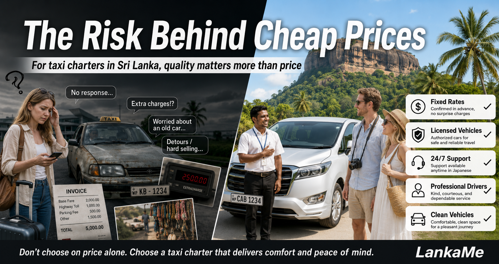 Why LankaMe Prioritizes Service Quality: Risks Hidden Behind Cheap Sri Lanka Taxi Charters
