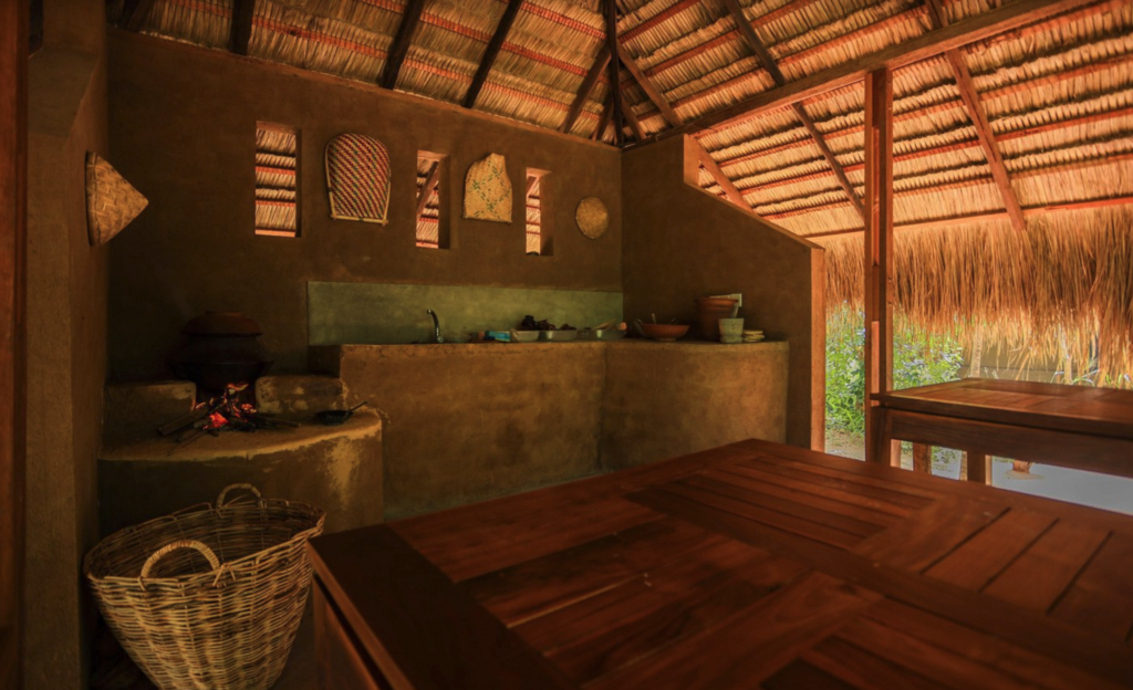 Athreya Sigiriya Ayurveda spa entrance and treatment setting