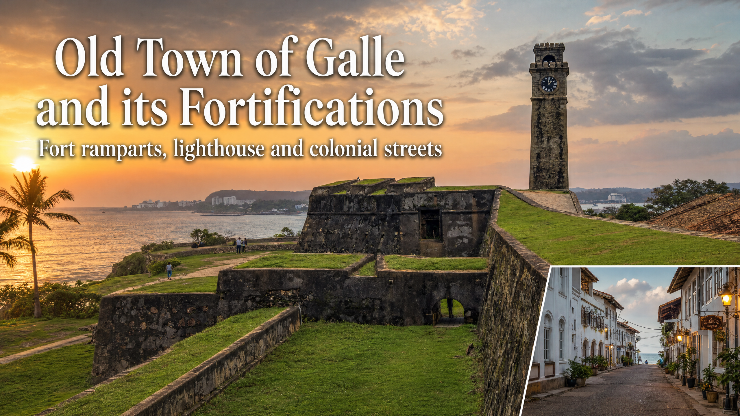 Galle Fort ramparts in Sri Lanka
