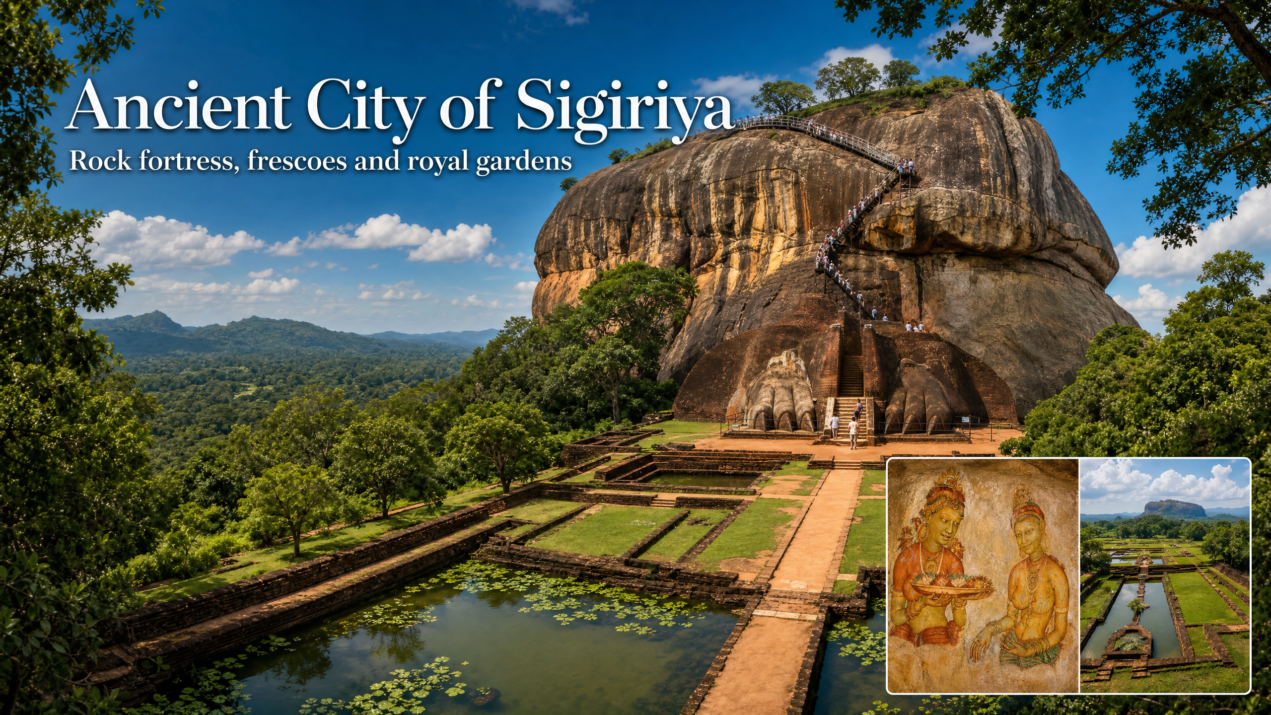 Sigiriya Rock Fortress UNESCO World Heritage Site in Sri Lanka