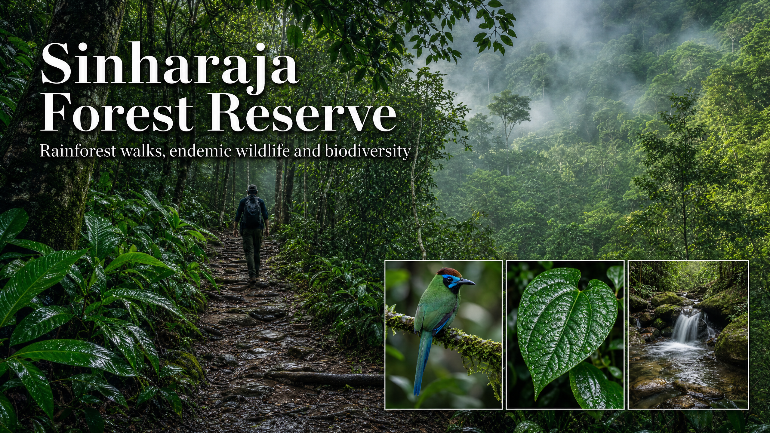 Sinharaja Forest Reserve rainforest in Sri Lanka