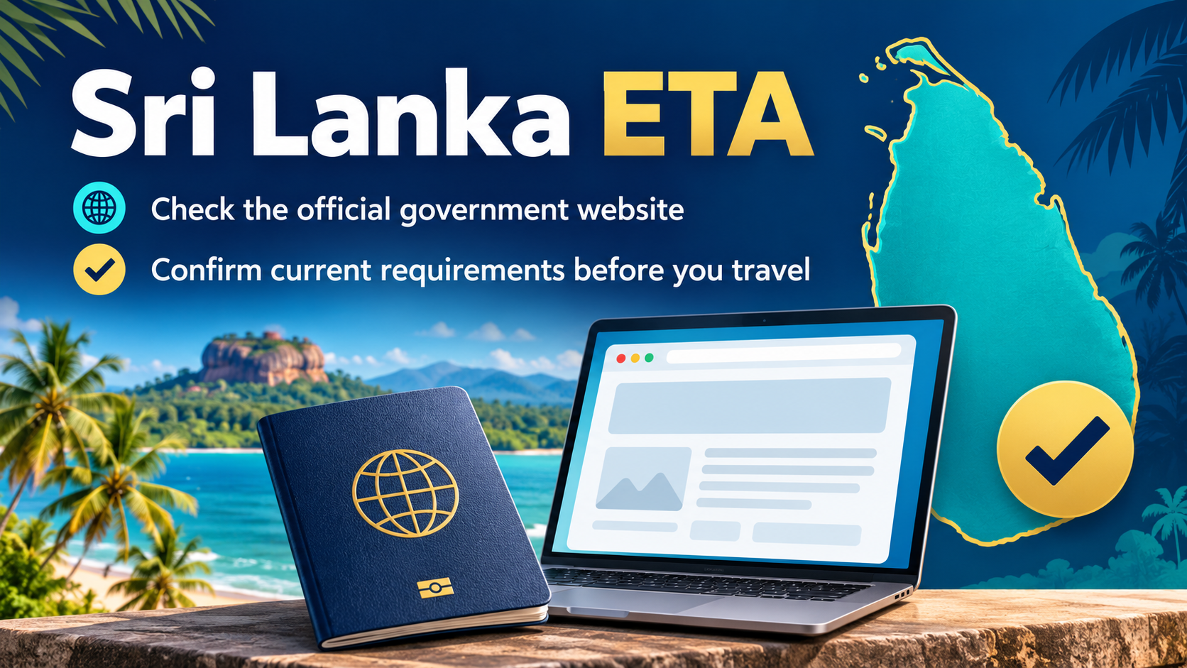 Sri Lankan government ETA application website